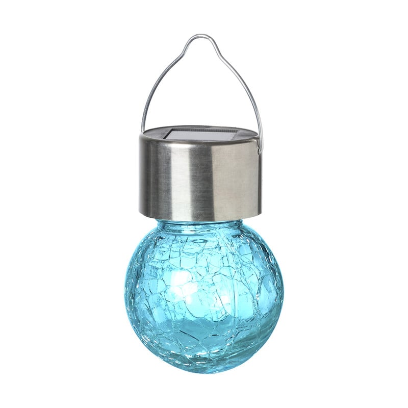 Solar hanglampje - blauw - ø6x9 cm