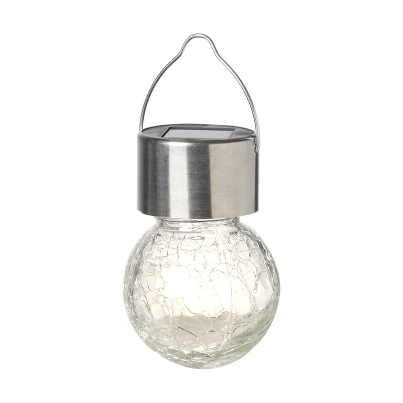 Solar hanglampje - craquele - ø6x9 cm