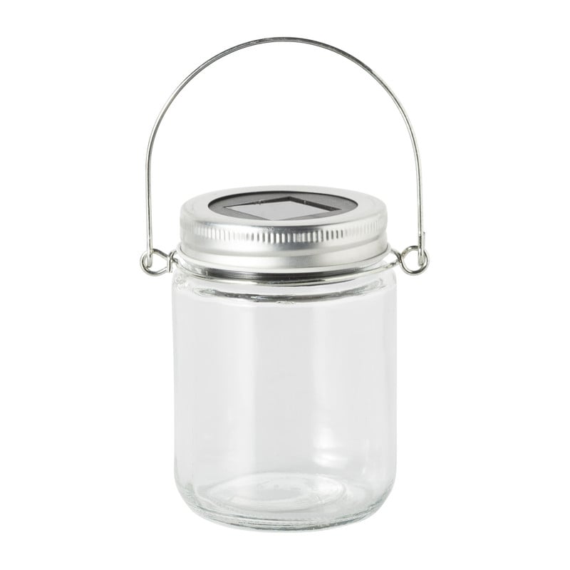 Solar lamp in glazen potje - ⌀7x9 cm