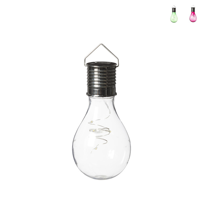 Solar gloeilamp - diverse kleuren - ⌀8x15 cm