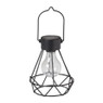 Solar tuinlamp metaaldraad - zwart - ⌀12.5x16.5 cm