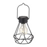 Solar tuinlamp metaaldraad - zwart - ⌀12.5x16.5 cm