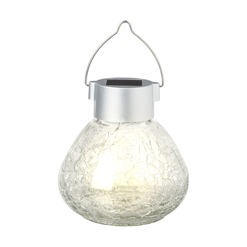 Solar hanglampje - craquele - ø11x12 cm