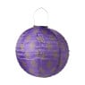 Solar lampion print - paars - ø30x28 cm