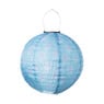 Solar lampion print - blauw - ø30x28 cm