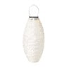 Solar barok lampion ovaal - wit - ø20x42 cm