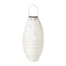 Solar barok lampion ovaal - wit - ø20x42 cm