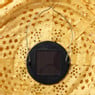 Solar barok lampion ovaal - geel - ø20x42 cm