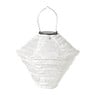 Solar barok lampion ruit - wit -  ø24x28 cm