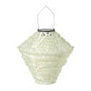 Solar barok lampion ruit - groen -  ø24x28 cm