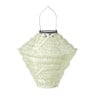 Solar barok lampion ruit - groen -  ø24x28 cm