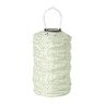 Solar barok lampion cilinder - groen - ø18x33 cm