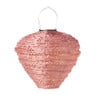 Solar barok lantaarn druppel - roze - ø28x30 cm