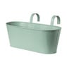 Plantenbak voor balkon - groen - 19x36x14.5 cm