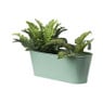 Plantenbak voor balkon - groen - 19x36x14.5 cm
