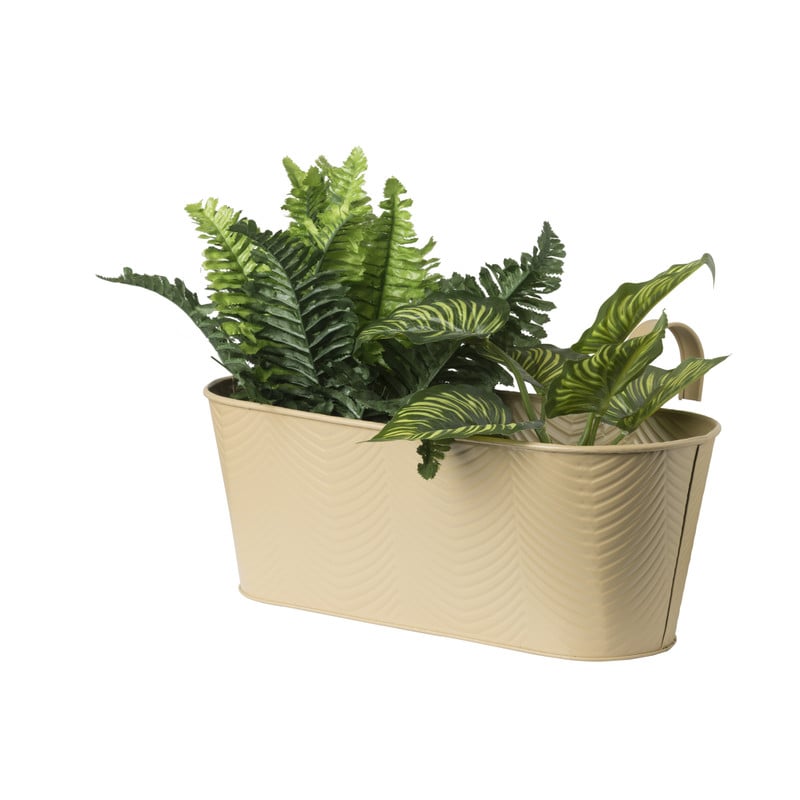 Plantenbak voor balkon - beige - 19x36x14.5 cm
