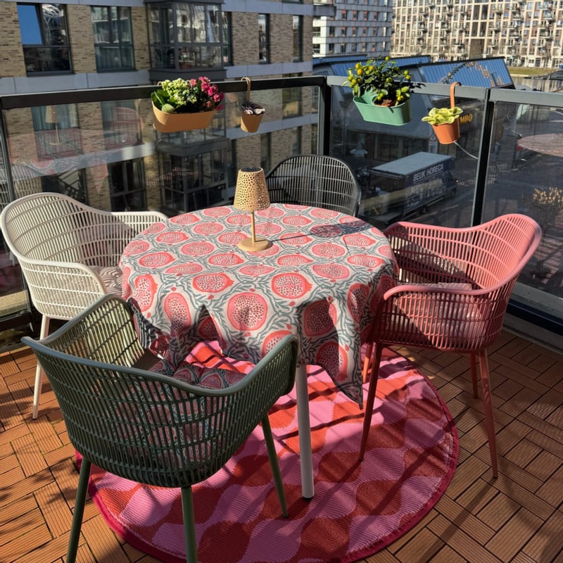Plantenbak voor balkon - beige - 19x36x14.5 cm