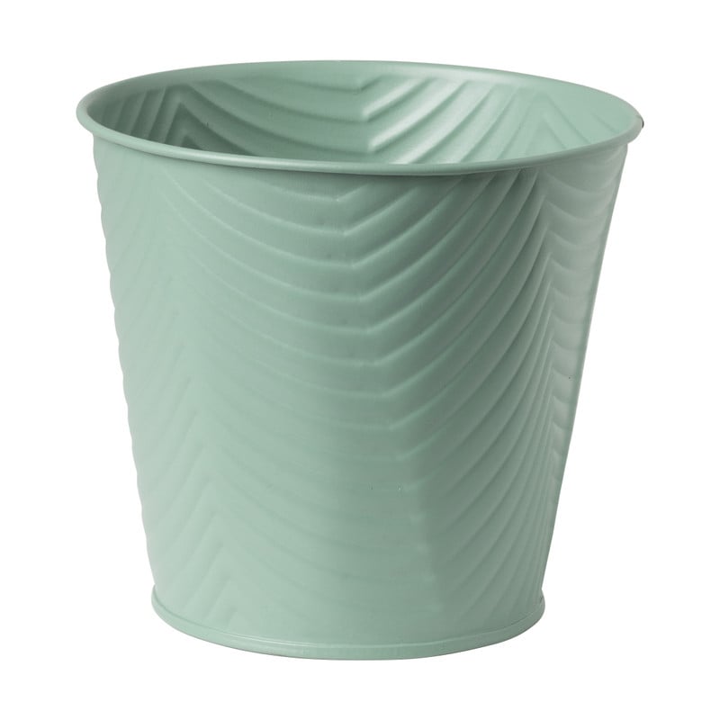 Bloempot patroon maat S - ø12x13 cm - groen