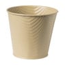 Bloempot patroon maat S - ø12x13 cm - beige