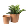 Bloempot patroon maat S - ø12x13 cm - oranje