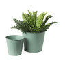 Bloempot patroon maat L - ø15x18 cm - groen