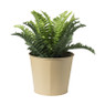 Bloempot patroon maat L - ø15x18 cm - beige