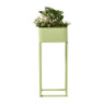 Plantenbak voor balkon smal - groen - 60x24x24 cm