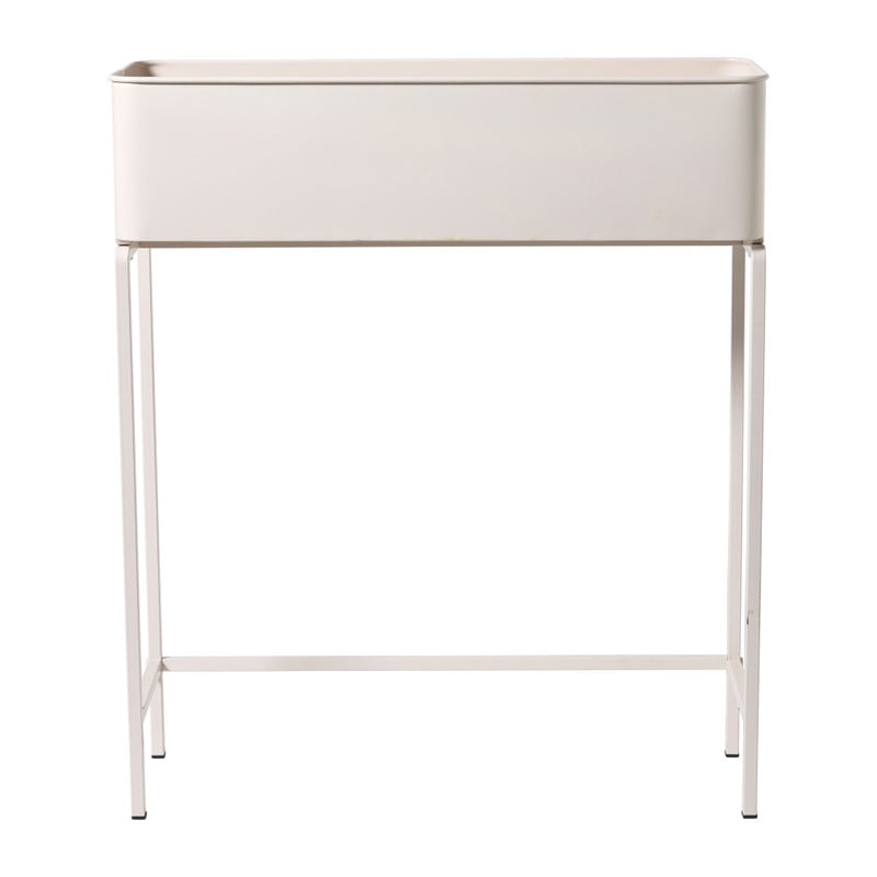 Plantenbak voor balkon breed - beige - 60x71x20 cm