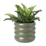 Bloempot bubbles groot - groen - ø19x18 cm