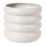 Bloempot bubbles groot - beige - ø19x18 cm