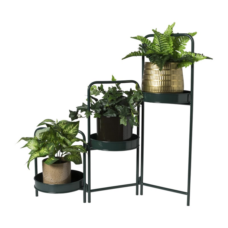 Plantenstandaard Lecce - groen - 67x22x64 cm