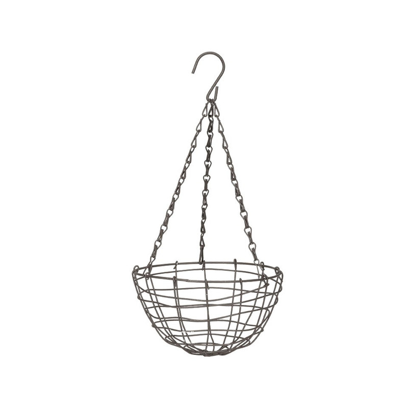 Hangbloempot metaaldraad - 23x12 cm 