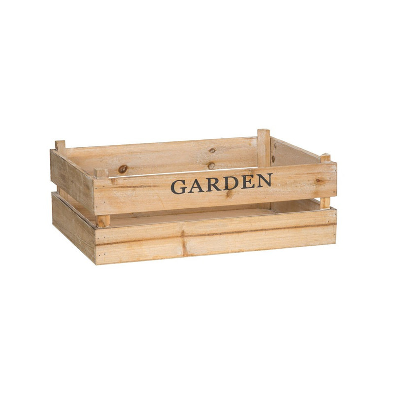 Kistje garden - 42x30 cm - bruin