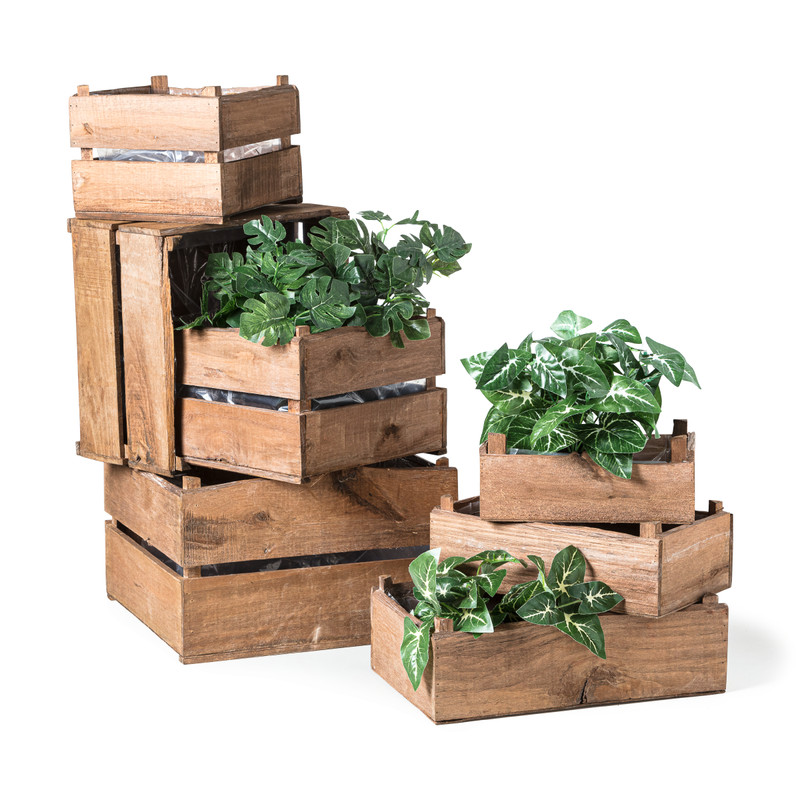 Plantenkistje vierkant - 32.5x32.5x22 cm