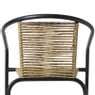 Stapelbare tuinstoel Tim - bruin/zwart - 73x53x62 cm