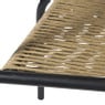 Stapelbare tuinstoel Tim - bruin/zwart - 73x53x62 cm