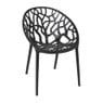 Stapelbare tuinstoel Palma - zwart - 78.5x58x59.5 cm