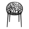 Stapelbare tuinstoel Palma - zwart - 78.5x58x59.5 cm