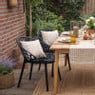 Stapelbare tuinstoel Palma - zwart - 78.5x58x59.5 cm