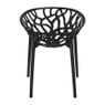 Stapelbare tuinstoel Palma - zwart - 78.5x58x59.5 cm