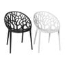 Stapelbare tuinstoel Palma - zwart - 78.5x58x59.5 cm