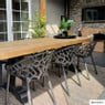 Stapelbare tuinstoel Palma - zwart - 78.5x58x59.5 cm