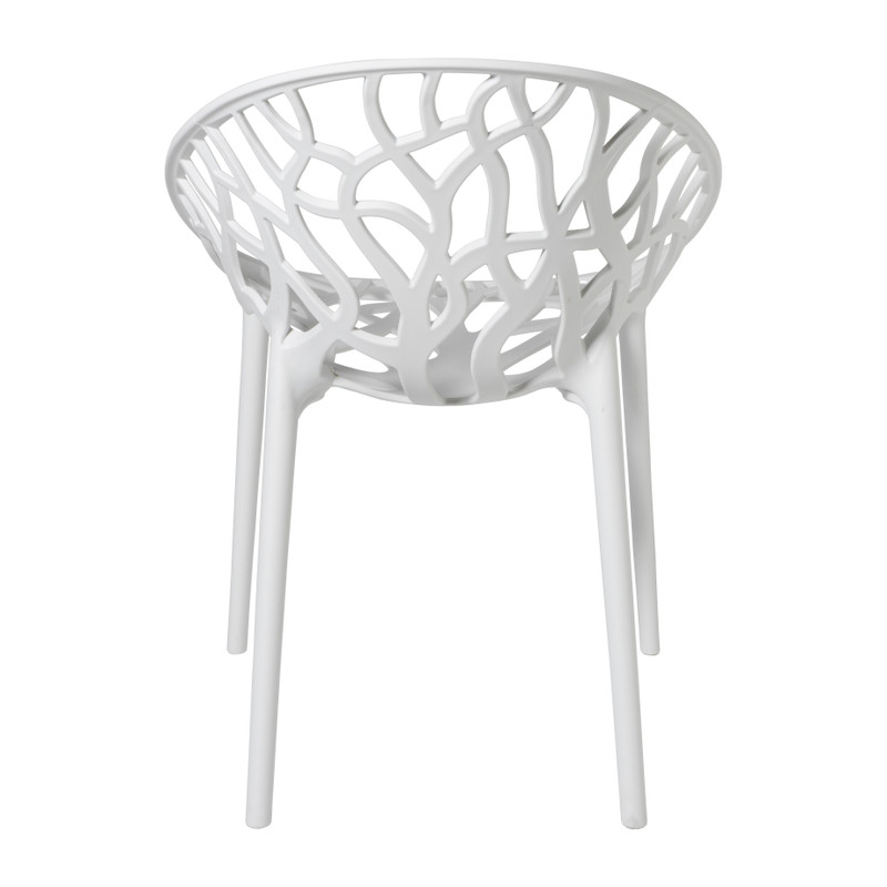 Stapelbare tuinstoel Palma - wit - 78.5x58x59.5 cm