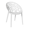 Stapelbare tuinstoel Palma - wit - 78.5x58x59.5 cm