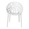 Stapelbare tuinstoel Palma - wit - 78.5x58x59.5 cm