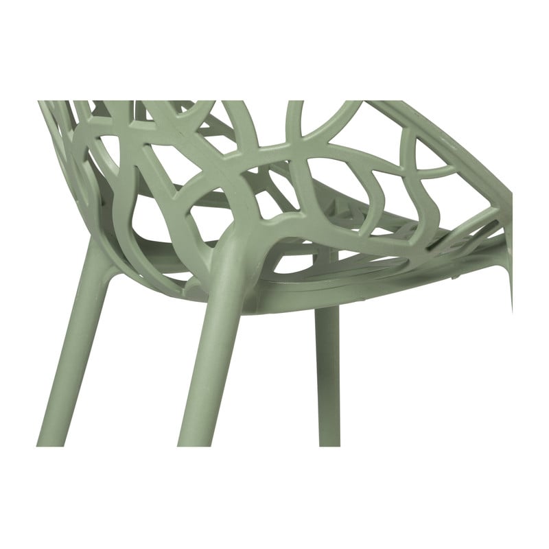 Stapelbare tuinstoel Palma - groen - 78.5x58x59.5 cm