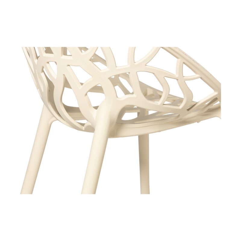 Stapelbare tuinstoel Palma - beige - 78.5x58x59.5 cm