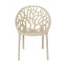 Stapelbare tuinstoel Palma - beige - 78.5x58x59.5 cm