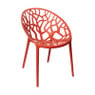 Stapelbare tuinstoel Palma - koraalrood - 78.5x58x59.5 cm
