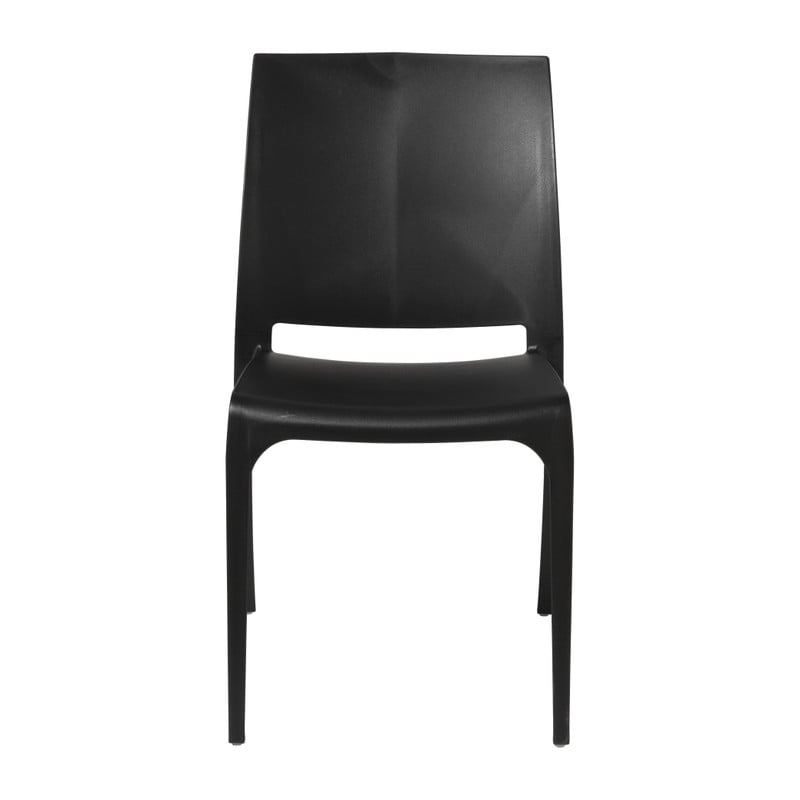 Stapelbare tuinstoel Sara - zwart - 80x54x46 cm